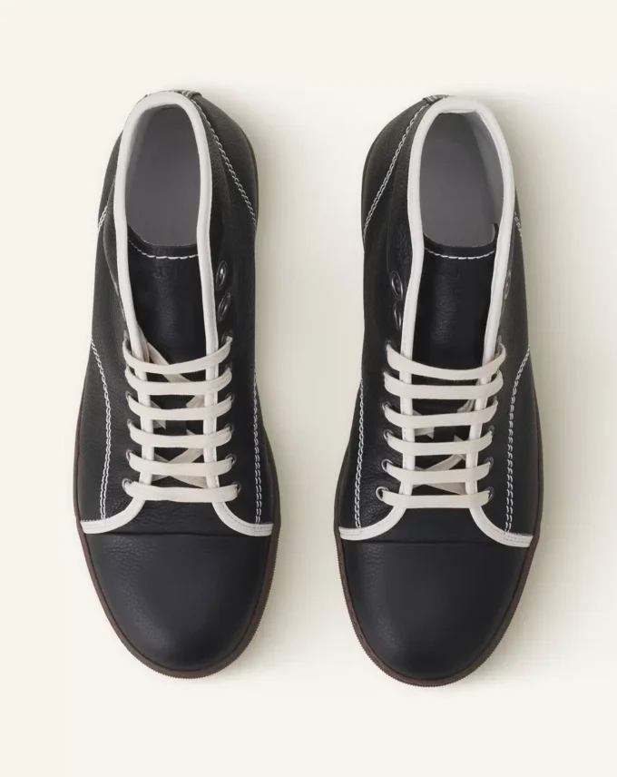 Dbb1 höga lädersneakers