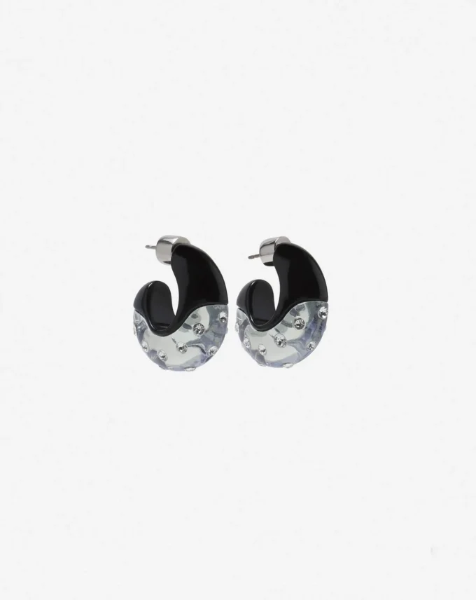 Fargo Rhinestone stora hoop-örhängen Fargo Rhinestone stora hoop-örhängen
