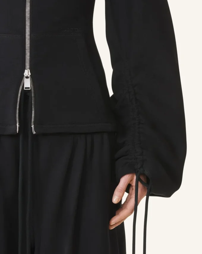 Jacka i bomullsfleece och kashmir Jacka i bomullsfleece och kashmir