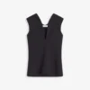 Jersey-top med djup urringning Jersey-top med djup urringning