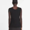 Jersey-top med djup urringning Jersey-top med djup urringning