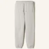 Joggingbyxor i bomullsfleece och kashmir Joggingbyxor i bomullsfleece och kashmir