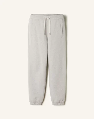 Joggingbyxor i bomullsfleece och kashmir