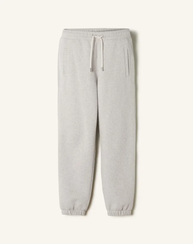 Joggingbyxor i bomullsfleece och kashmir Joggingbyxor i bomullsfleece och kashmir