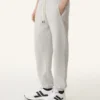 Joggingbyxor i bomullsfleece och kashmir Joggingbyxor i bomullsfleece och kashmir