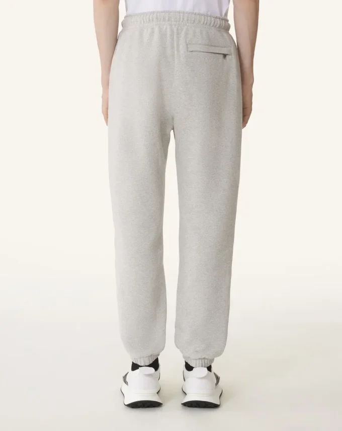 Joggingbyxor i bomullsfleece och kashmir Joggingbyxor i bomullsfleece och kashmir