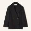 Kort peacoat i ull Kort peacoat i ull