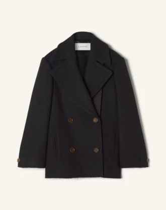 Kort peacoat i ull