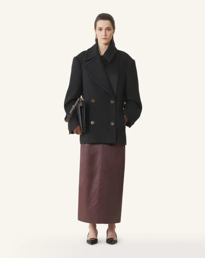 Kort peacoat i ull Kort peacoat i ull