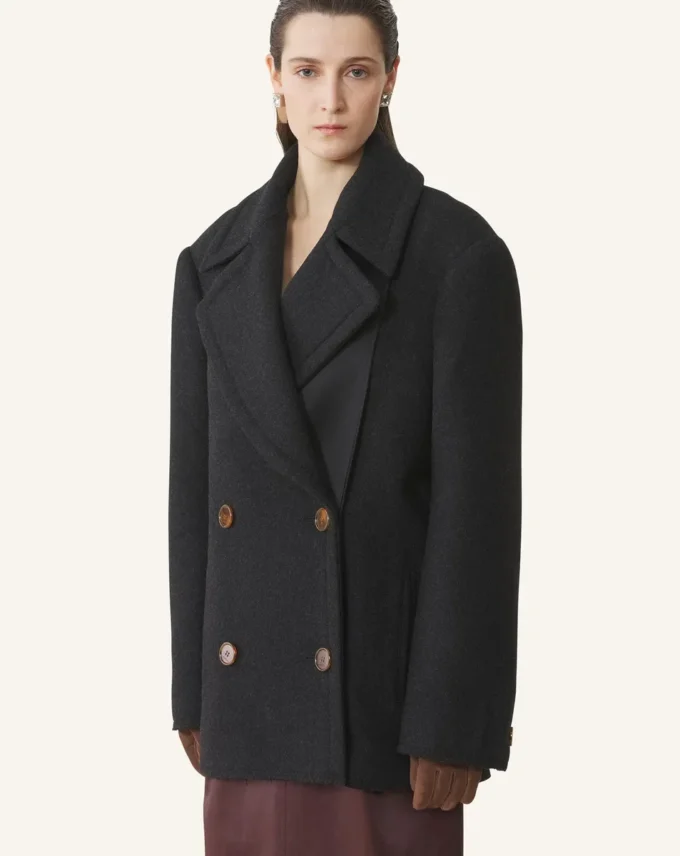 Kort peacoat i ull Kort peacoat i ull