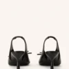 Lanvin Bow Slingback Pumps i läder Lanvin Bow Slingback Pumps i läder