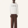 Lanvin broderad bomullshuvtröja Lanvin broderad bomullshuvtröja