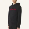 Lanvin broderad bomullshuvtröja Lanvin broderad bomullshuvtröja