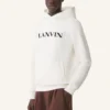 Lanvin broderad bomullshuvtröja Lanvin broderad bomullshuvtröja