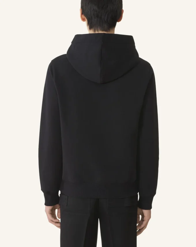 Lanvin broderad bomullshuvtröja Lanvin broderad bomullshuvtröja