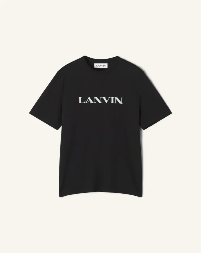 Lanvin broderad bomullst-shirt Lanvin broderad bomullst-shirt