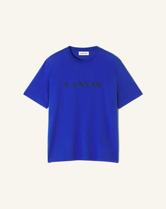 Lanvin broderad bomullst-shirt Lanvin broderad bomullst-shirt