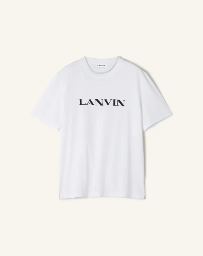Lanvin broderad bomullst-shirt Lanvin broderad bomullst-shirt