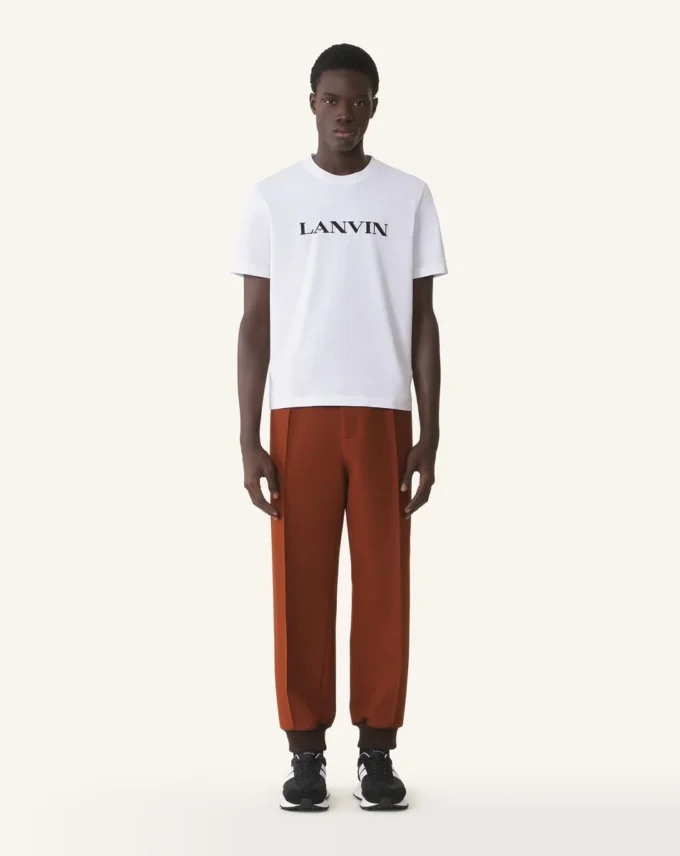 Lanvin broderad bomullst-shirt Lanvin broderad bomullst-shirt