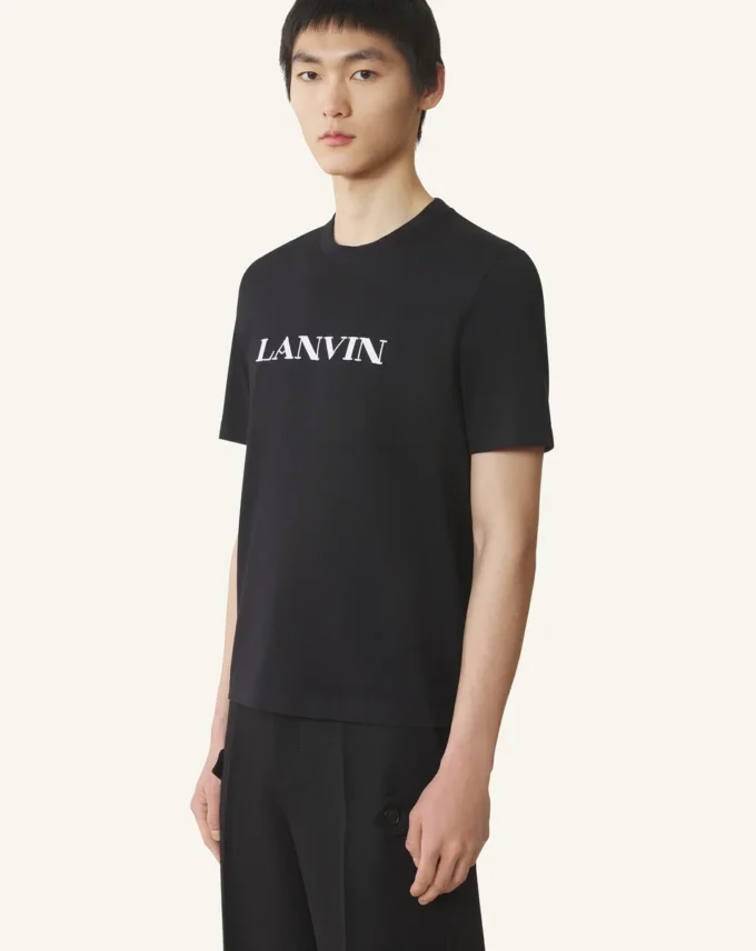 Lanvin broderad bomullst-shirt Lanvin broderad bomullst-shirt