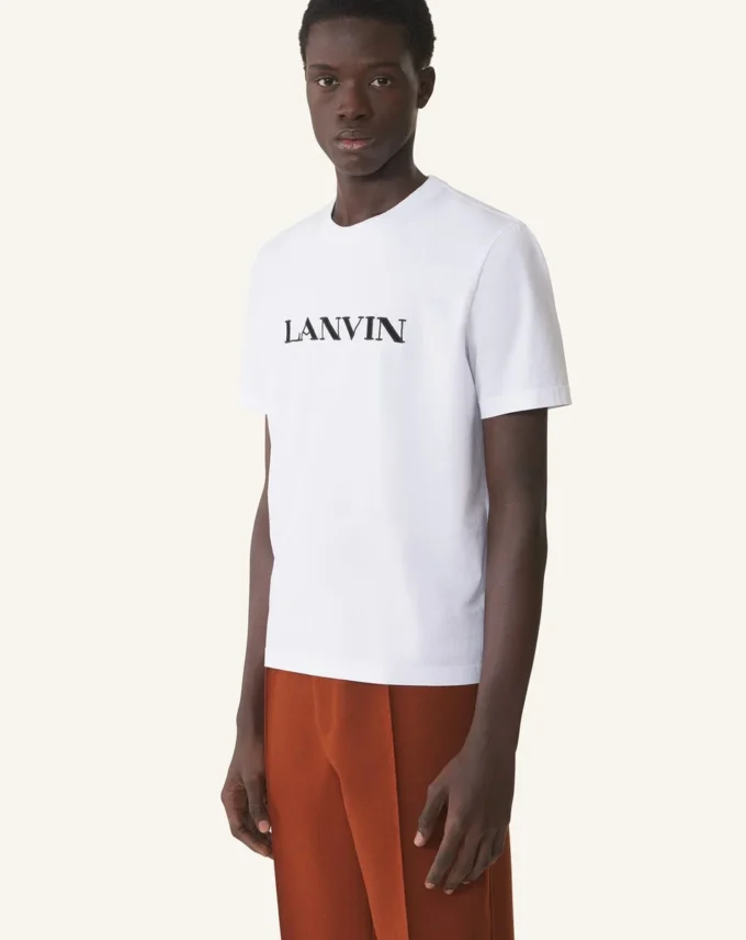 Lanvin broderad bomullst-shirt Lanvin broderad bomullst-shirt