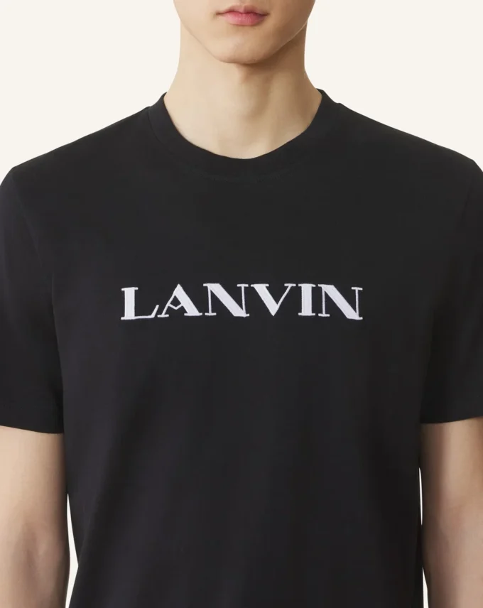 Lanvin broderad bomullst-shirt Lanvin broderad bomullst-shirt