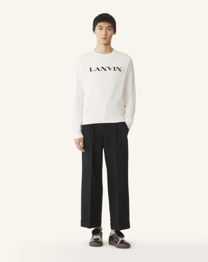 Lanvin broderad bomullströja Lanvin broderad bomullströja