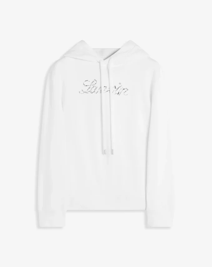 Lanvin-hoodie med broderade pärlor Lanvin-hoodie med broderade pärlor