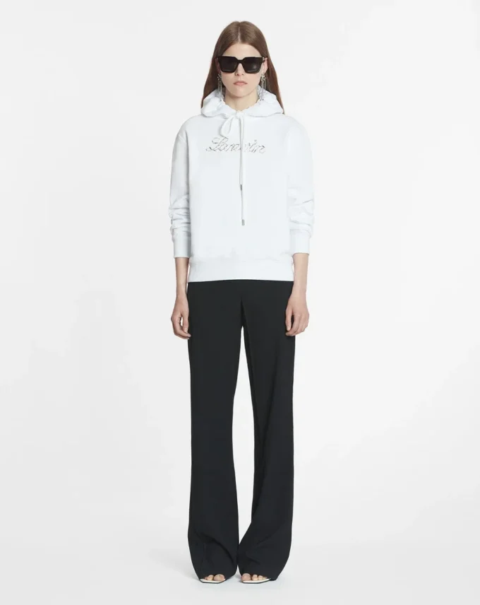 Lanvin-hoodie med broderade pärlor Lanvin-hoodie med broderade pärlor