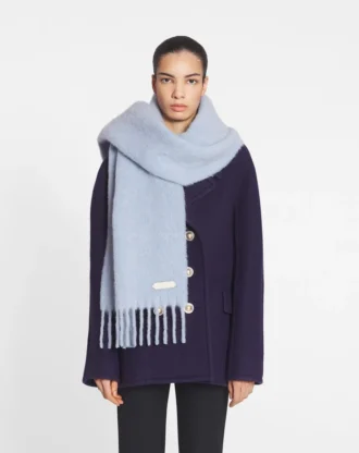 Lanvin-scarf med fransar i ull