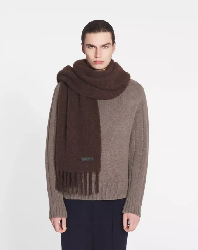 Lanvin-scarf med fransar i ull Lanvin-scarf med fransar i ull