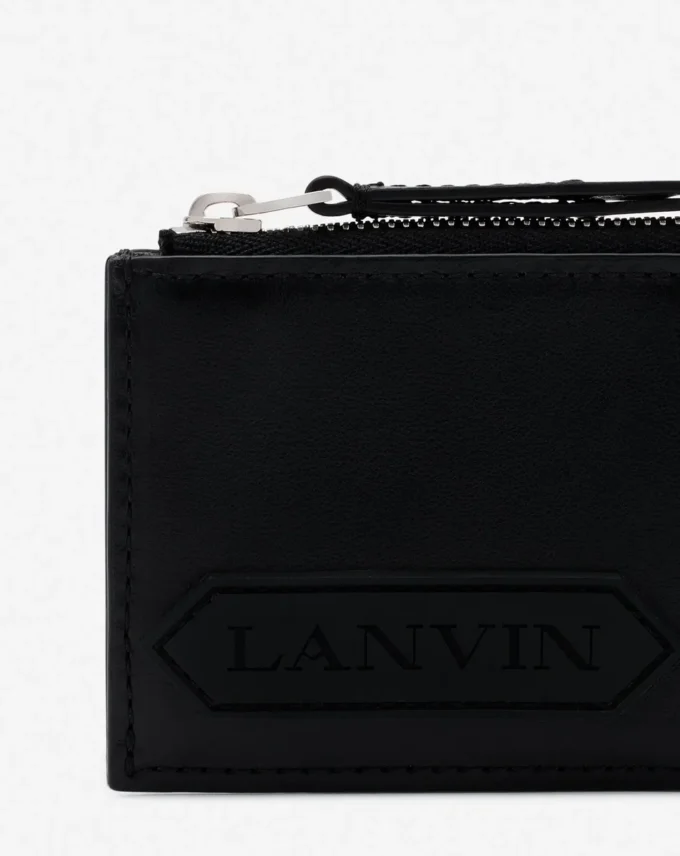 Lanvin Signature kortplånbok i läder Lanvin Signature kortplånbok i läder