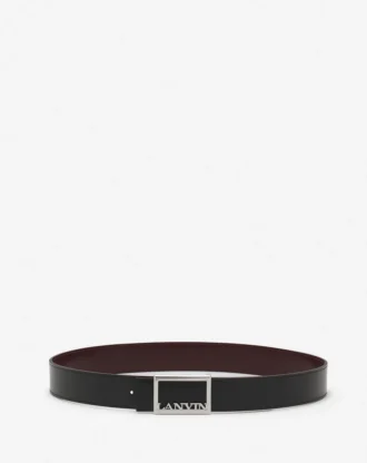 Lanvin Signature vändbart läderbälte Lanvin Signature vändbart läderbälte