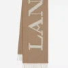 Lanvin signaturhalsduk i ull med fransar Lanvin signaturhalsduk i ull med fransar
