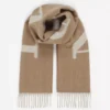 Lanvin signaturhalsduk i ull med fransar Lanvin signaturhalsduk i ull med fransar