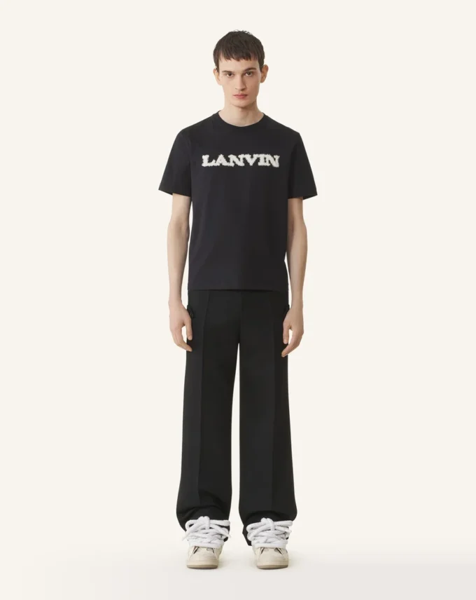 Lanvin T-shirt i shearlingbomull Lanvin T-shirt i shearlingbomull