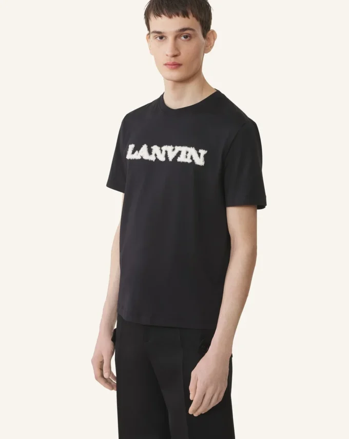 Lanvin T-shirt i shearlingbomull Lanvin T-shirt i shearlingbomull