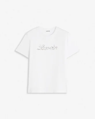 Lanvin T-shirt med broderade pärlor