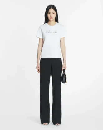 Lanvin T-shirt med broderade pärlor