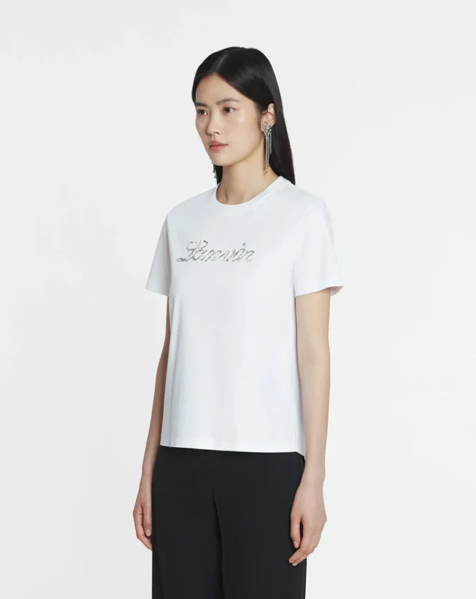 Lanvin T-shirt med broderade pärlor Lanvin T-shirt med broderade pärlor