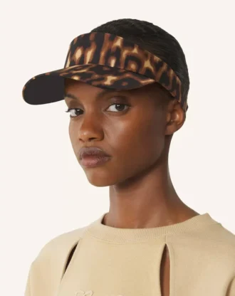 Lanvin Visir med leopardmönster