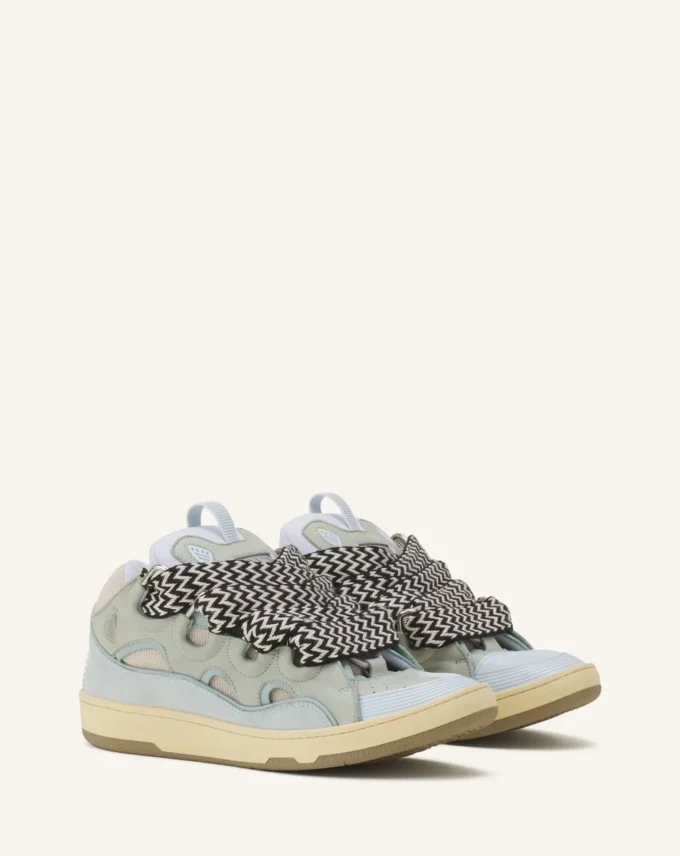 Läder Curb Sneakers