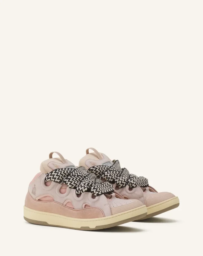 Läder Curb Sneakers