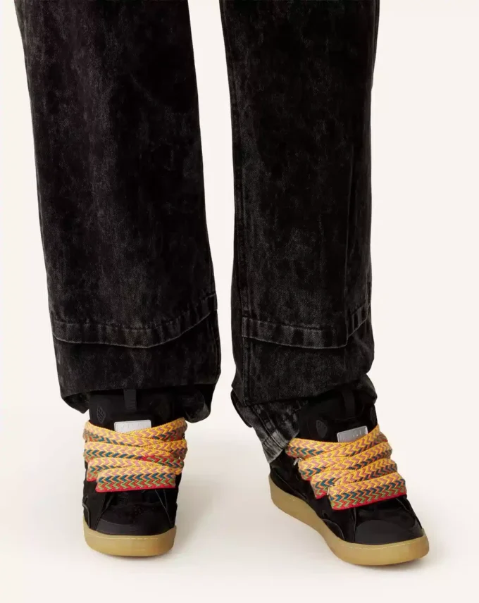 Läder Curb Sneakers