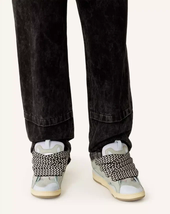 Läder Curb Sneakers