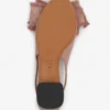 Läderballerinaskor med klack och slingback Läderballerinaskor med klack och slingback