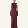 Lång jumpsuit i satin Lång jumpsuit i satin