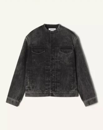 Löst sittande tvättad jeansjacka