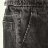 Löst sittande tvättade jeansbyxor Löst sittande tvättade jeansbyxor