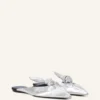 Midnight Step Bow Mule i metalliskt läder Midnight Step Bow Mule i metalliskt läder